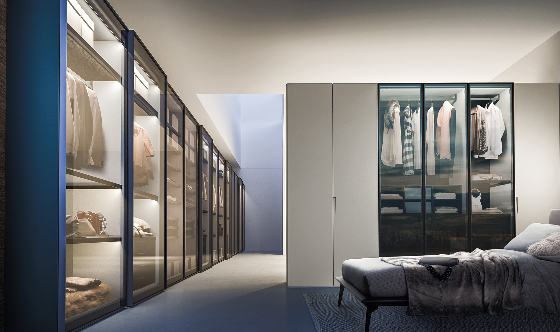 Walk In Closets And Custom Pedini Miami Display