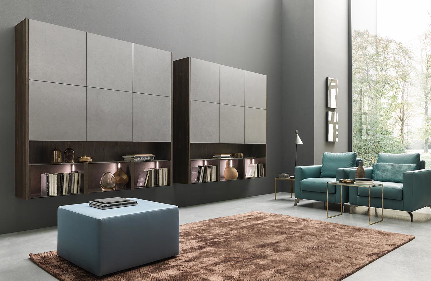 Modern Living Room with Sofa Set