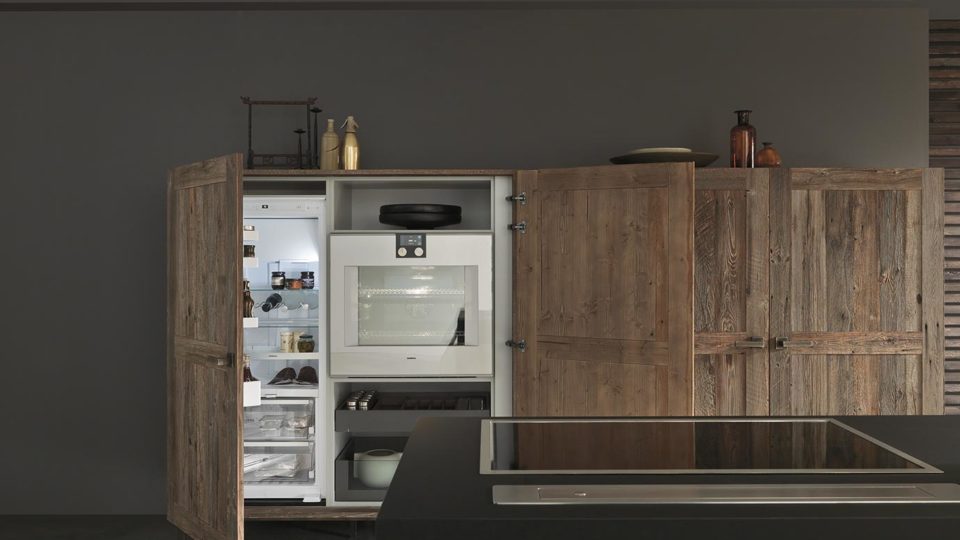 Reclaimed Wood Kitchen Cabinets Custom Cabinet Pedini Miami
