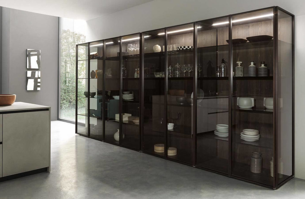 Glass kitchen Cabinets