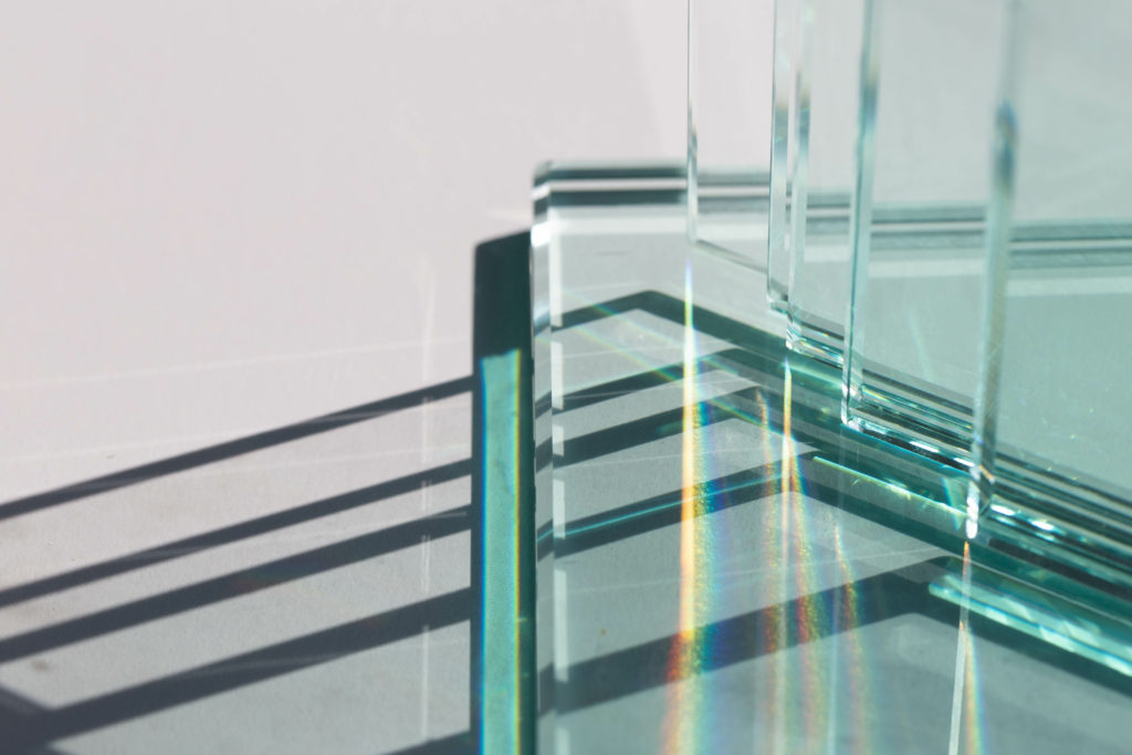 Clear Glass Stairway Railings