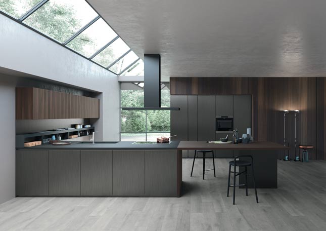 Luxury kitchen design view