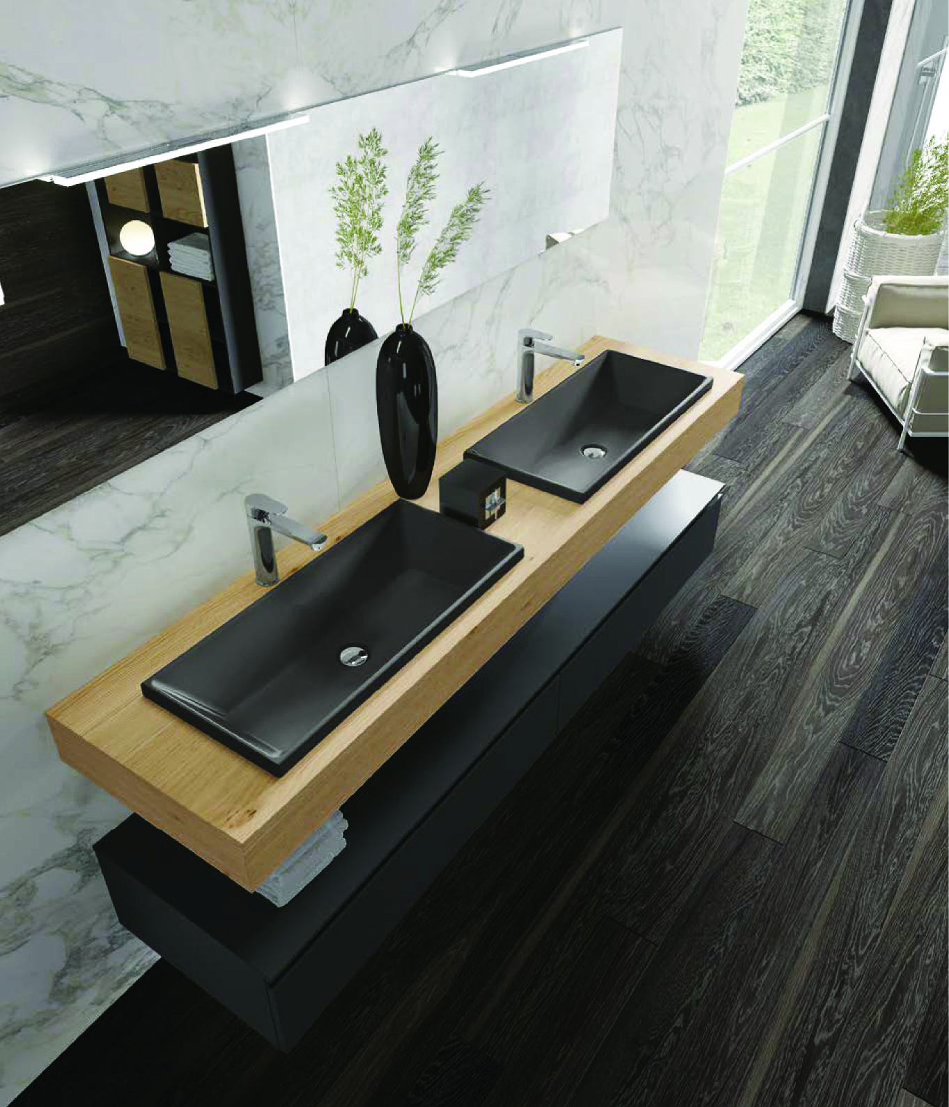 gola bathroom sink natural wooden