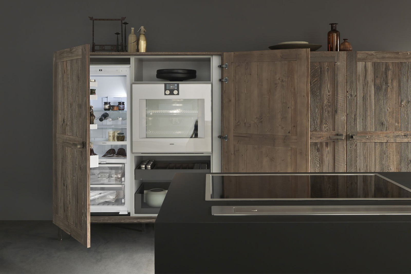 Opulent-style kitchen cabinets