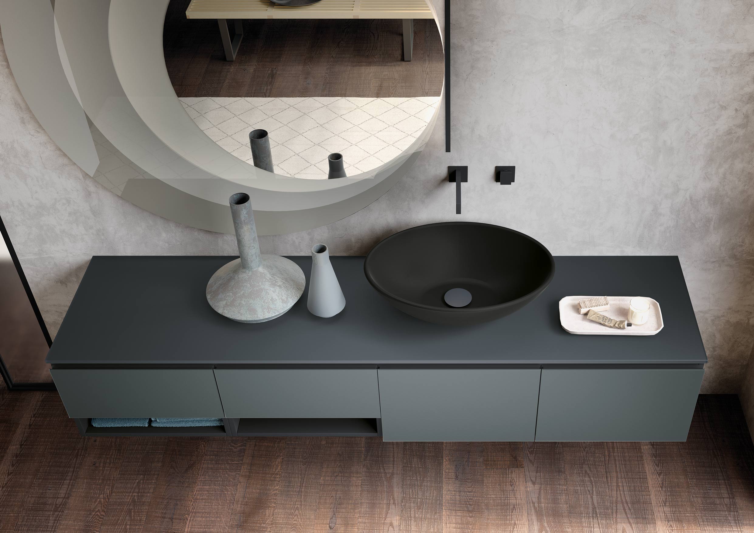 High-end designer bathroom vanities
