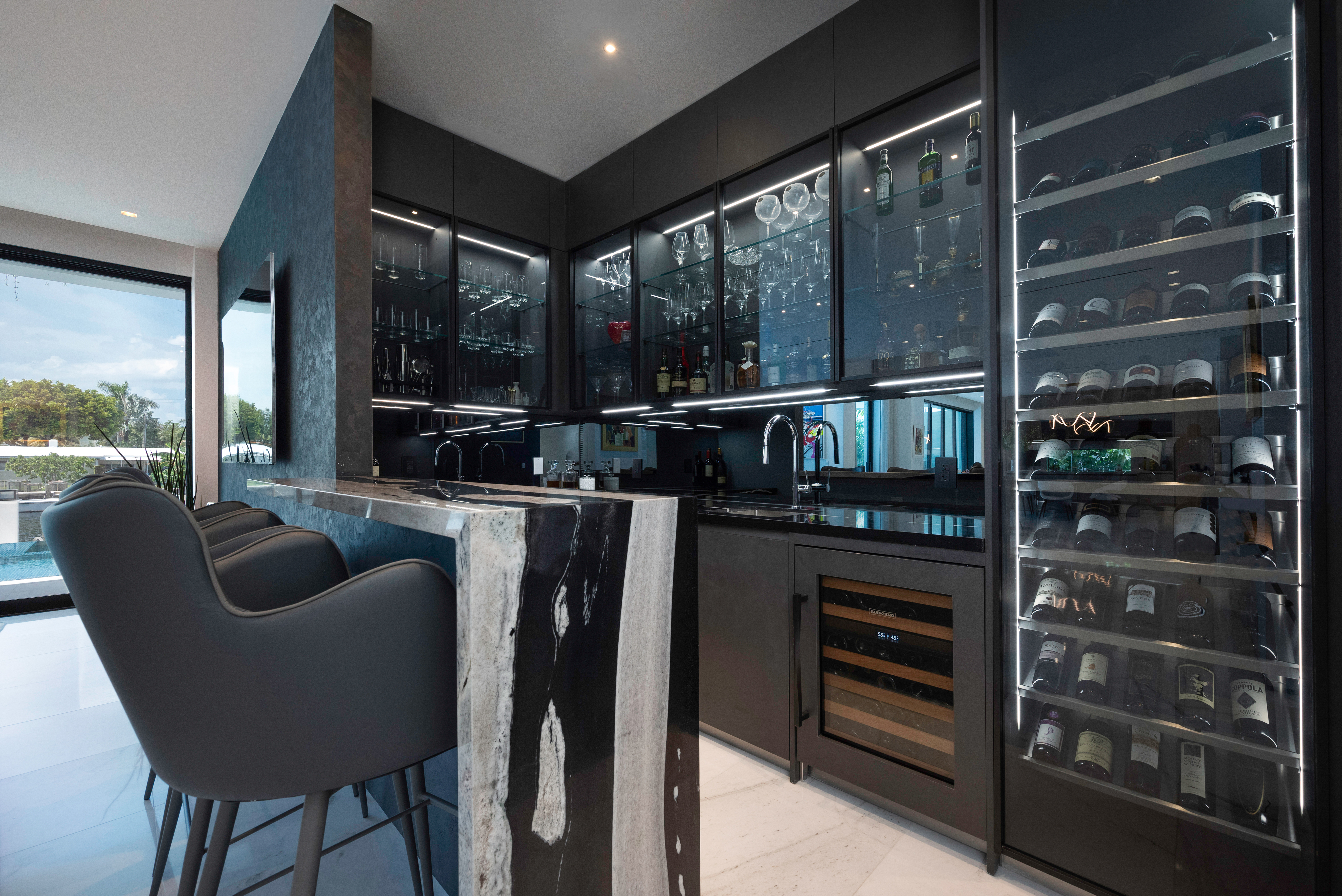 Kitchen design Wine cabinets